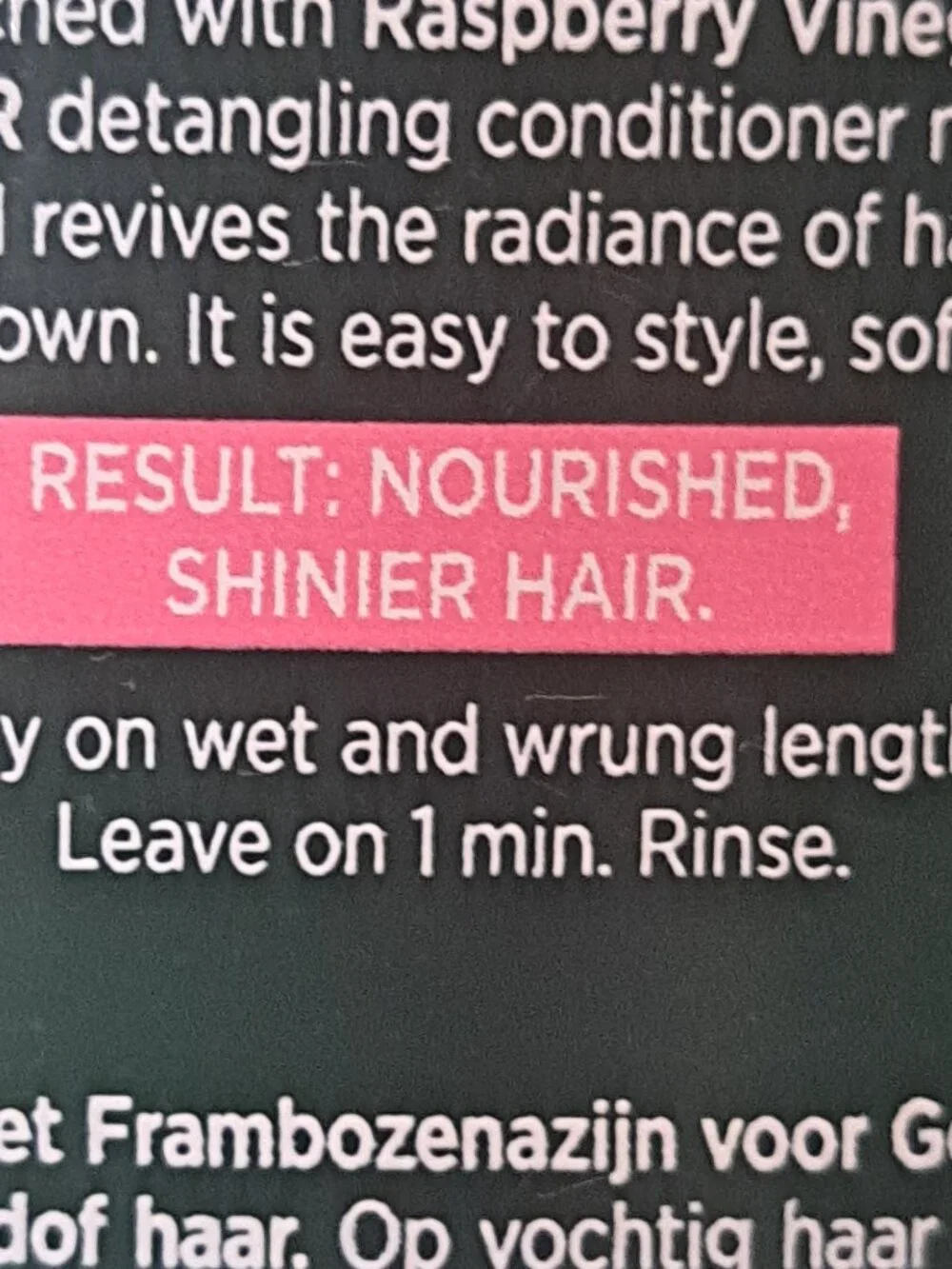 YVES ROCHER PROTECTIVE CONDITIONER WITH RASPBERRY VINEGAR